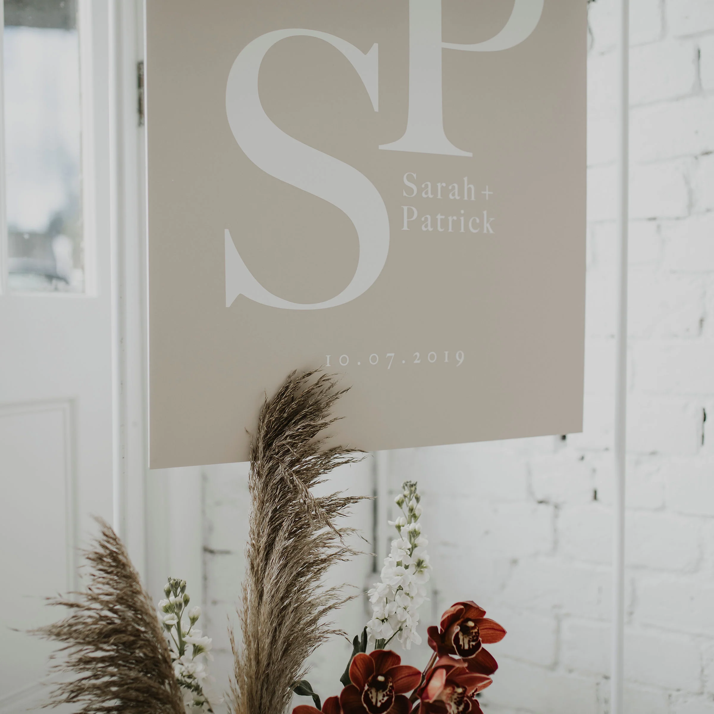 WHITE SIGNAGE STAND - HIRE - Image 5