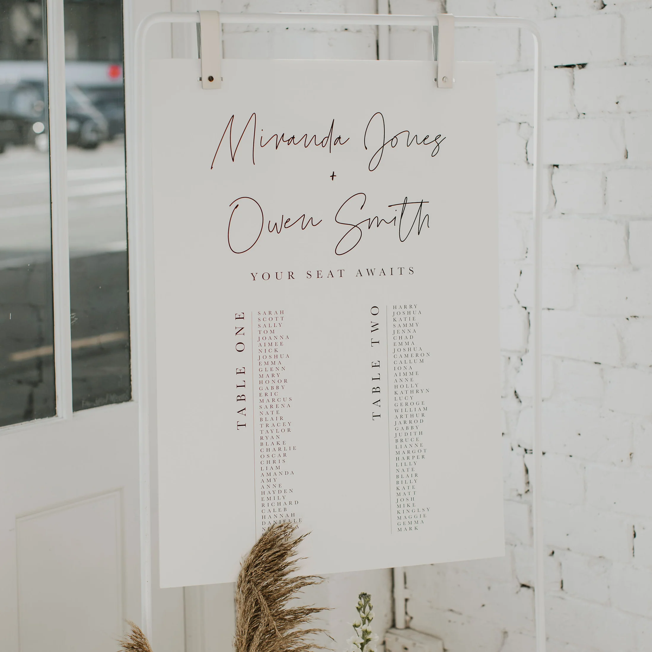 WHITE SIGNAGE STAND - HIRE - Image 7